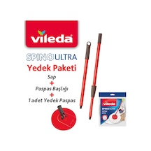Vileda Vld0000000437 Spino Ultra Yedek Sap + Başlık + Yedek Paspas Paketi Vileda
