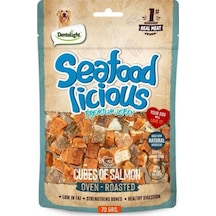Dentalight Seafood Cube Somon Balıklı Köpek Ödül Küpleri 70 Gr