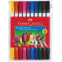 Faber-Castell Çift Uçlu Keçeli Kalem 10 Renk