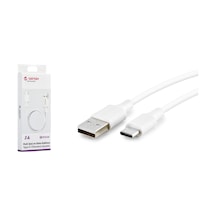 Genax Gnx034 Type-c M To Usb M Kablo 3.4a 1m Beyaz