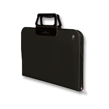 Faber-Castell 38x55 cm Siyah Proje Çantası,Geniş İç Hacim, Ergonomik Taşıma Askılığı, PP Malzeme