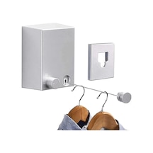 Ganzhoushop 2025 Son Model Geri Çekilebilir Çamaşır İpi, Tel Paslanmaz Çelik Uzatılabilir Çamaşır İpi, Taşınabilir Çok Renkli