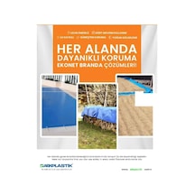 Ekotente 140gr Ebatlı Branda Mavi 3x5 M