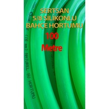 Silikonlu Bahçe Hortumu 5/8 Yeşil Renk 100 Metre