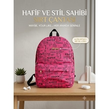 Okul Çantası Üç Gözlü Pembe Günlük Sırt