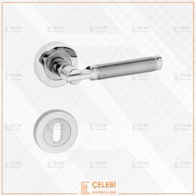 Can Kol Yuvarlak Rozetli Nikel Saten Oda Kapı Kolu