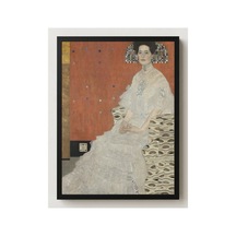 Klimt Fritza Riedler'in Portresi Çerçevesiz Poster 30x42 Cm A3 Tablo Art Nouveau Duvar Dekoru