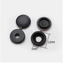 Vida Gizleyici Kapak Plastik (50 Li Paket) Siyah