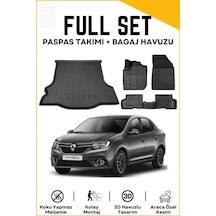 Renault Symbol 2021 Model Birebir Uyumlu Bagaj Havuzu+paspas Seti