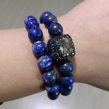 Lapis Lazuli Doğal Taş Kombin  Bileklik