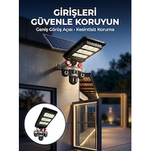 Akıllı Solar Güvenlik Kamerası 3 Lens Hareket Takip Özellikli Dış Ortam Kamera