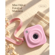 Ers Pembe Renk 2,01 İnç Ekranlı Taşınabilir Mini Dijital Fotoğraf Makinesi