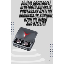 Kablosuz - 234 - Bluetooth Kulaklık Powerbank Özellikli Göstergeli - Matxzngz - Hd Mikrofon