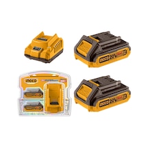 Ingco FBCPK1222E 20V 2.0AH Li-Ion Akü Ve Şarj Cihazı Seti Ingco FBCPK1222E 20V 2.0AH Li-Ion Akü Ve Şarj Cihazı Seti