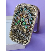 Pavlin Katlanabilir Cep Aynası 396015530 Antik Bronz