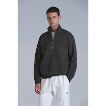 Lufian Howe Erkek Sweatshirt Haki Haki 112030142100630 Haki