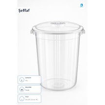 Şeffaf Erzak Kabı 70 L Plastik Saklama Kabı 50 X 45 X 55 Cm