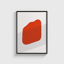Linear Stain V3 Tablo Çerçeveli Poster Duvar Dekorasyonu Siyah Çerçeveli Tablo Siyah Çerçeveli Tablo Dn11d149sıyah