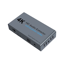 Yunboo "4k 60hz Hd Video Ve Ses Ayırıcı - Spdıf & 3.5mm Aux Çıkışlı Çift Ekran Dönüştürücü"