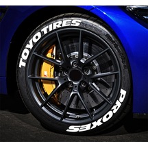 Toyo Tires Proxes 3d Lastik Yazısı 2.5 Cm 4 Adet+ Yapıştırıcı