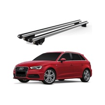 Kanca Audi A3 Sportback 2004-2013 Uyumlu Gri Kilitli Ara Atkı 120cm Port Bagaj Tavan Barı