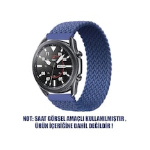 Samsung Galaxy Watch 4 Classic 46mm Kordon, Large Size, 165mm Braided Solo Loop Band Samsung Galaxy Watch 4 Classic 46mm İle Uyumlu Kordon, Akıllı Saat Kayışı Çok Renkli