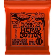 Ernie Ball P02215 Skinny Top Heavy Bottom Nickel 10 52 Elektro Gitar Teli