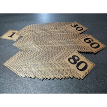 Kapı Numarası  5.5x6.5 Cm  Kendinden Yapışkanlı No:1 Den 80’E