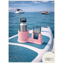 Sup Board Telefon Termos Tutucu Paddle Board Kano Aksesuar 3d Baskı Lastik Bağlantılı-pembe