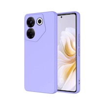 Tecno Camon 20 Pro 5g Kılıf Yumuşak Silikon Kamera Korumalı Lansman Pazarplus Lila