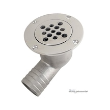 38Mm. Paslanmaz Yer Süzgeçi. Çekvalfli Tahliye. Yer Sifonu