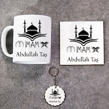 Imam Hediye Seti Kupa Bardak+Altlık+Anahtarlık