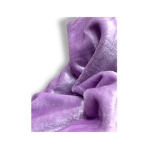 Zp-lutur- Tüy Dökmez Ithal Lila Renk Peluş Kumaş 100x150 Cm Ev Tekstil Lila Lila