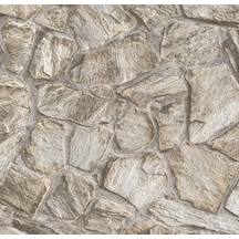Adawall Roka 16m2 Duvar Kağıdı 23114 Serı Taş Desen 3boyutlu Silinebilir Açık Bej