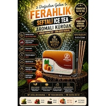 Mucize Şeftali-buzlu Çay Aromalı Kürdan Metal Kutu