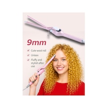 Curlylife Tb 1672 Afro Dalga İnce Uçlu Saç Şekillendirici Saç Maşası - 9 Mm Extra Uzun Başlıklı Pembe - 828923009