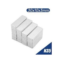 Neodyum Mıknatıs 30x10x3 Mm 5 Adet