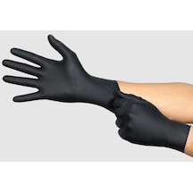 Ansell 94-242, Mıcroflex Antisatik Siyah Nitril Eldiven M Beden 100 Lü Paket