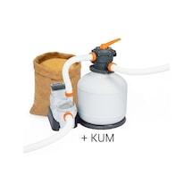 Bestway İntex Havuzlarla Uyumlu Kum Filtreli Devirdaim Motoru 11.355 lt 58486