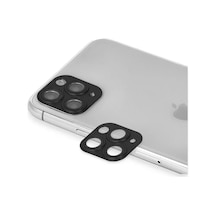 Newface Apple İphone 11 Pro Max Pers Alüminyum Kamera Lens - Siyah