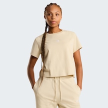 The North Face Essential Light Wide Leg Kadın Krem T-shirt Nf0a8gr1dom1