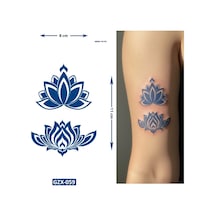 Lotus Çiçek Yarı Kalıcı 1 Aylık Geçici Yapıştırma Dövme