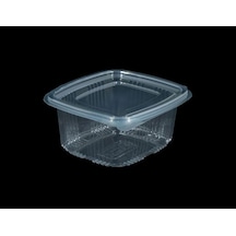 Kullan At Plastik Kilitli Şeffaf Düz Kapaklı Gıda Sakalam Kabı Sızdırmaz Kap 100 x 750 G