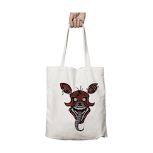 Art Hediye Nightmare-foxy-png-ımage İki Taraf Kalıcı Yıkanabilir Okul Plaj Omuz Bez Çanta Çok Renkli