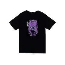Stoned&Fame Solo Leveling Sung Jin Woo Anime Baskılı Unisex %100 Pamuk Siyah T-shirt SIYAH Siyah