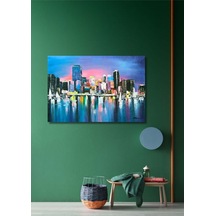 Deniz Soyut El Yapımı Yağlı Boya Tablo 108x80cm