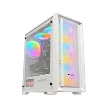 Rampage Voyager 750W 80+ Bronze Beyaz 4 RGB Auto Fan ATX Mid-t Gaming Oyuncu Kasası