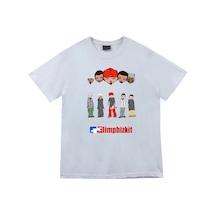 Limp Bizkit Baskılı Unisex %100 Pamuk T-shirt Beyaz Limp Bizkit Baskılı Unisex %100 Pamuk T-shirt Beyaz