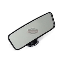Her Araca Uyumlu Siyah Çerçeveli Dikiz Aynası 60 Mm X 240 Mm Vantuzlu İç İlave Ayna Standart