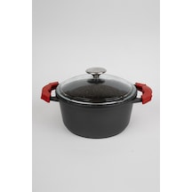 Masterchef Aluminyum Döküm Derin Tencere 24 Cm Gri